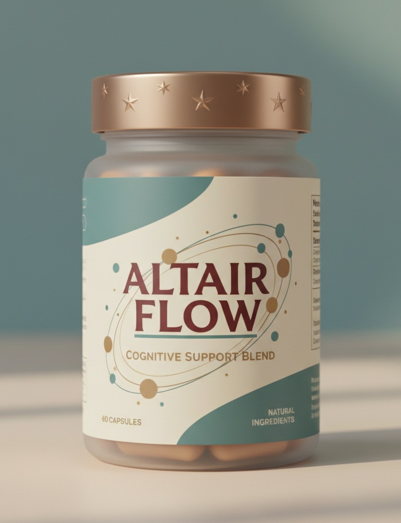 Altair Flow supplement bottle